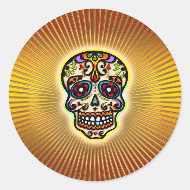 Sticker Rond skull-strahlen.png (Devant)