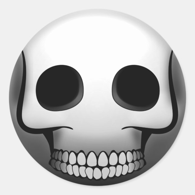 Sticker Rond Skullmoji (Devant)