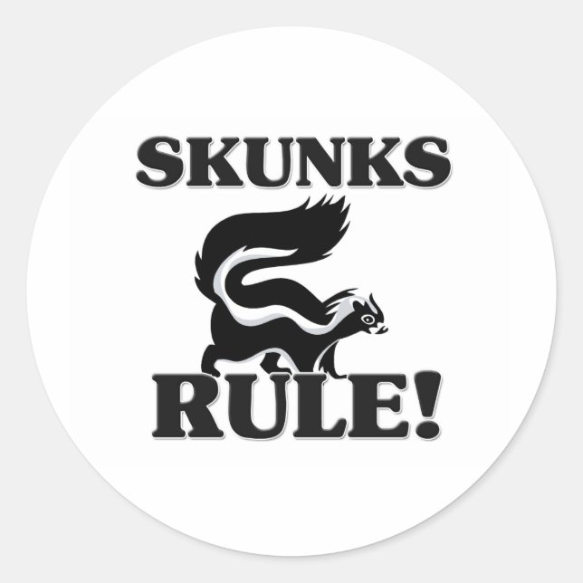 Sticker Rond SKUNKS Rule ! (Devant)