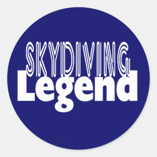 Sticker Rond Sky Diving