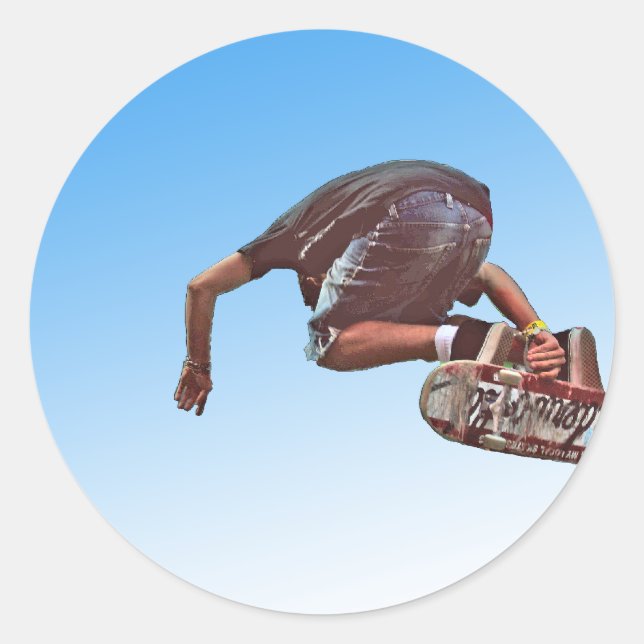 Sticker Rond Sky High (Devant)