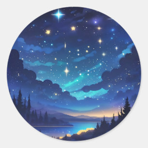 Sticker Rond Sky Nature Dreams