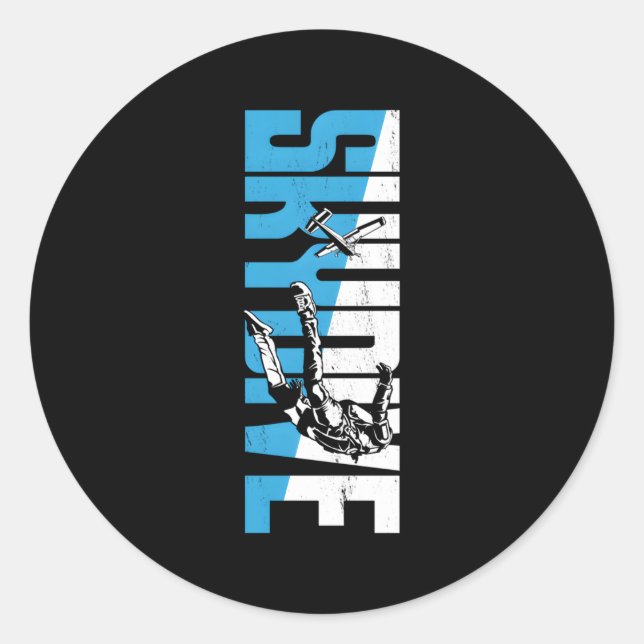 Sticker Rond Skydive (Devant)