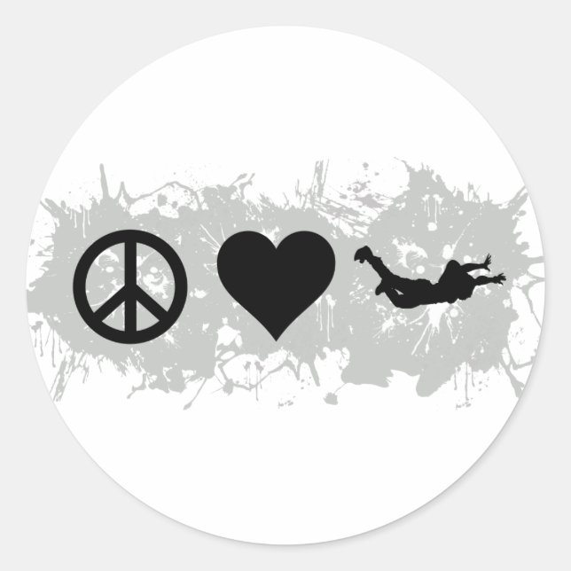 Sticker Rond Skydive 1 (Devant)