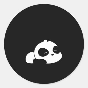 Sticker Rond Sleeg Panda