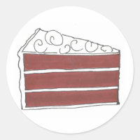 Slice de gâteau de velours rouge Dessert nourritur