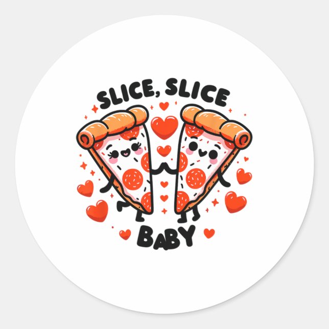 Sticker Rond Slice Slice By Valentine  (Devant)