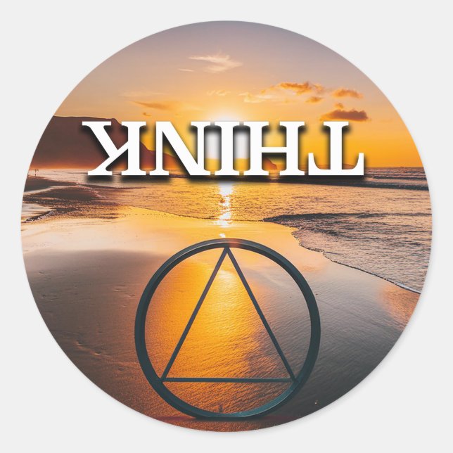 Sticker Rond Slogan de la reprise (Devant)