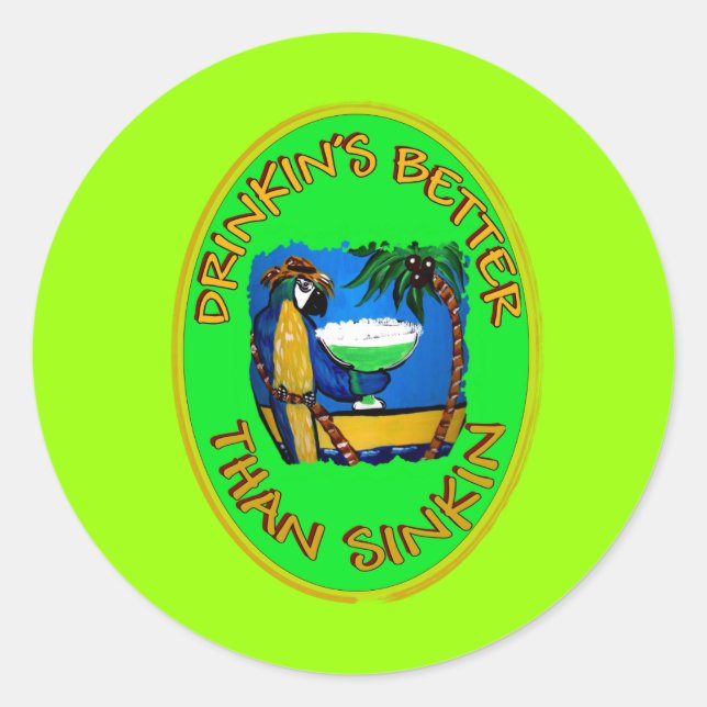 Sticker Rond Slogans du parti 1 (Devant)