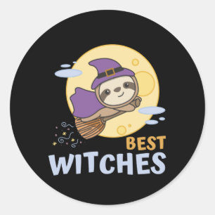 Sticker Rond Sloth Halloween