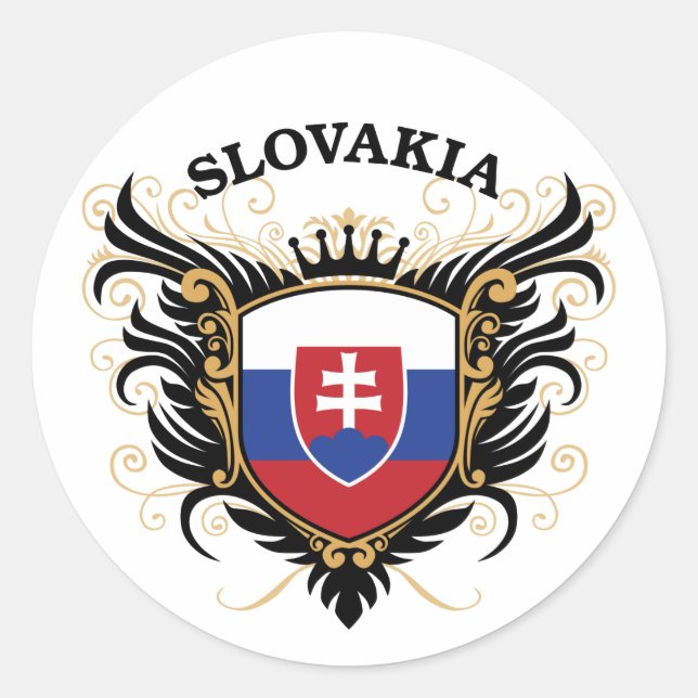 Sticker Rond Slovaquie (Devant)