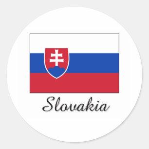 Sticker Rond Slovaquie - Conception du drapeau