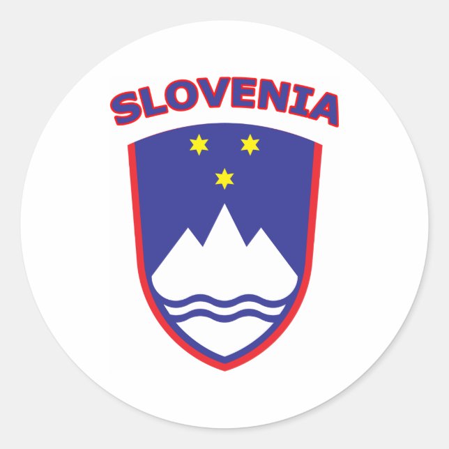 Sticker Rond Slovénie (Devant)
