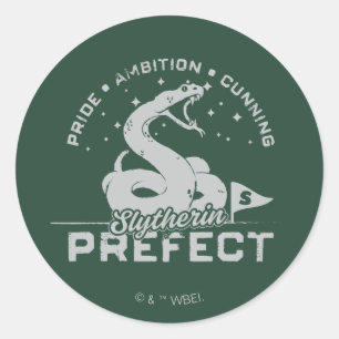 Sticker Rond SLYTHERIN™ - Badge Préfet