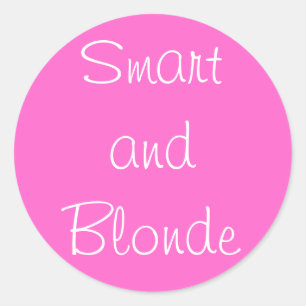 Sticker Rond Smart et Blonde