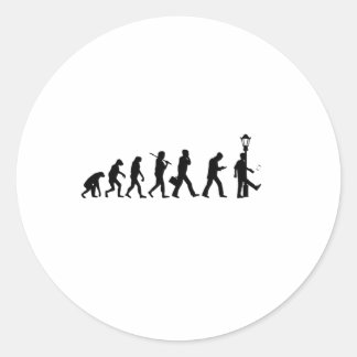 Sticker Rond Smartphone Evolution - Motif drôle