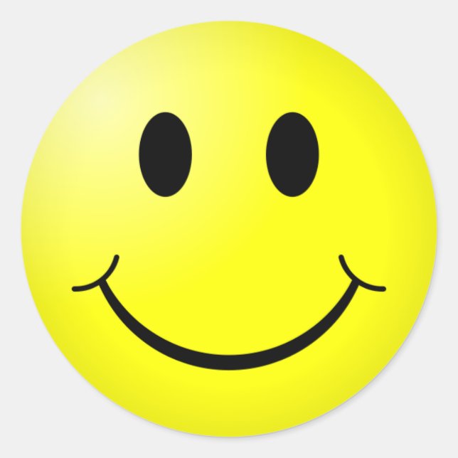 Sticker Rond Smiley (Devant)
