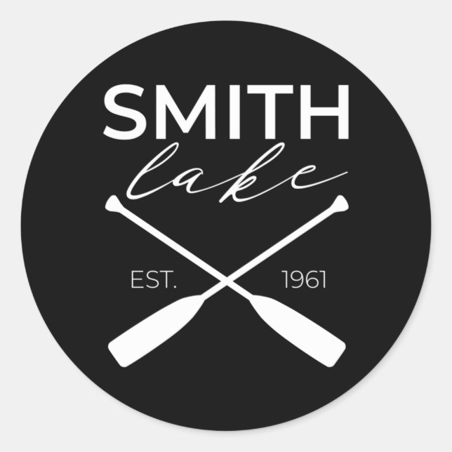 Sticker Rond Smith Lake Alabama (Devant)
