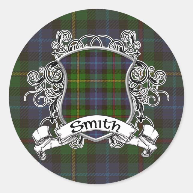 Sticker Rond Smith Tartan Shield (Devant)