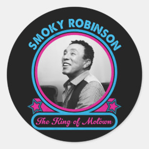 Sticker Rond Smokey Robinson Le Roi De Motown