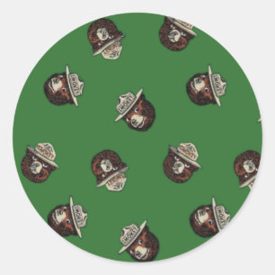 Sticker Rond Smoky the Bear vintage