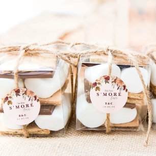 Sticker Rond S'more amour Mariage de automne Favor