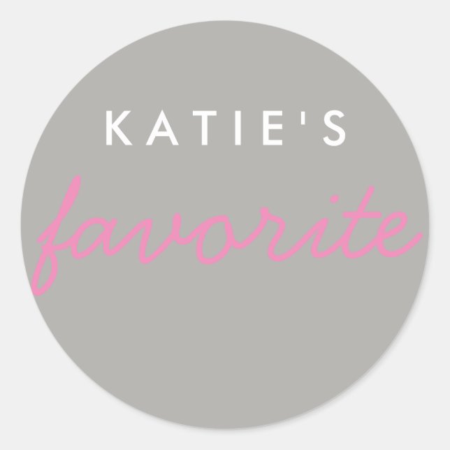 Sticker Rond Snack Favori "Her" (Devant)