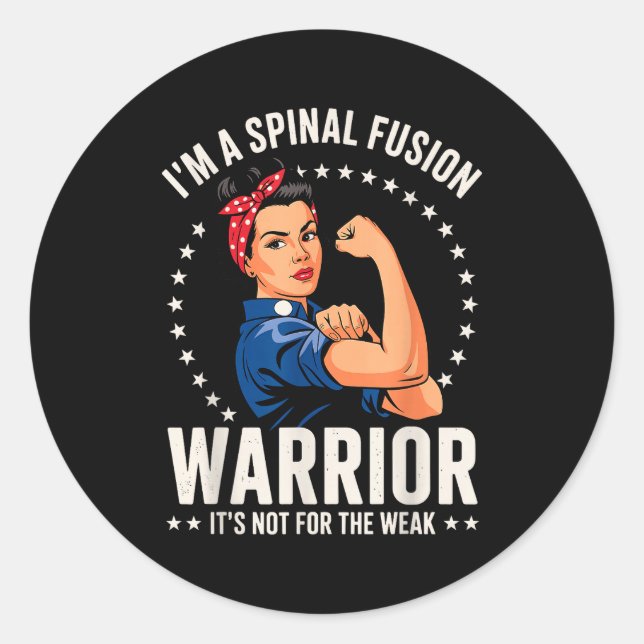 Sticker Rond Snal Fusion Design For Women Girls Lumbar Snal Fus (Devant)