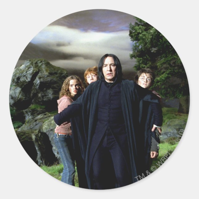 Sticker Rond Snape Hermoine Ron Harry (Devant)