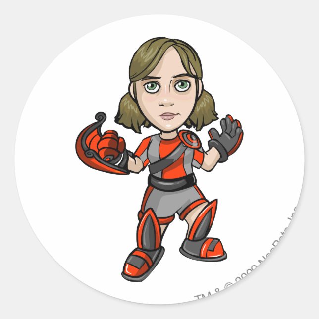 Sticker Rond Snarkie Virtupets Space Station Joueur du personne (Devant)