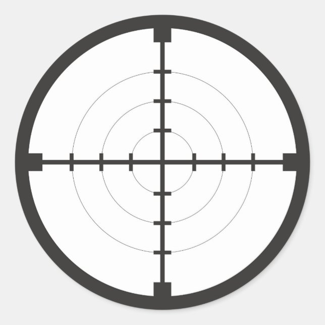 Sticker Rond sniper fintarget (Devant)