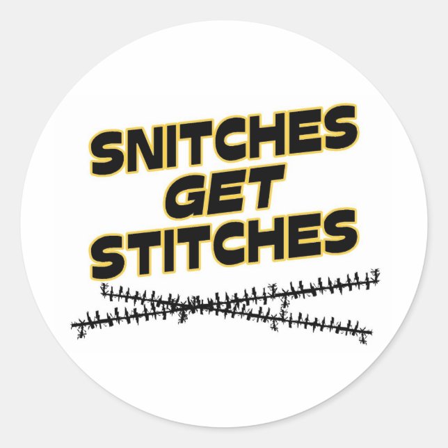 Sticker Rond Snitches Obtenir des points (Devant)