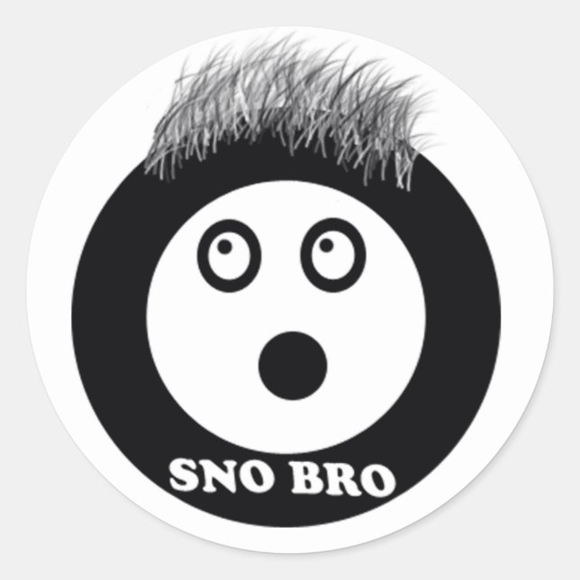 Sticker Rond sno bro (Devant)