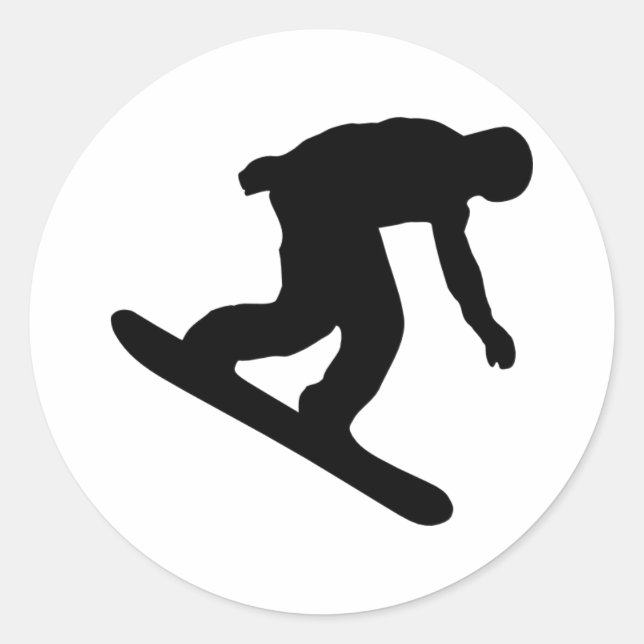 Sticker Rond Snowboard (Devant)