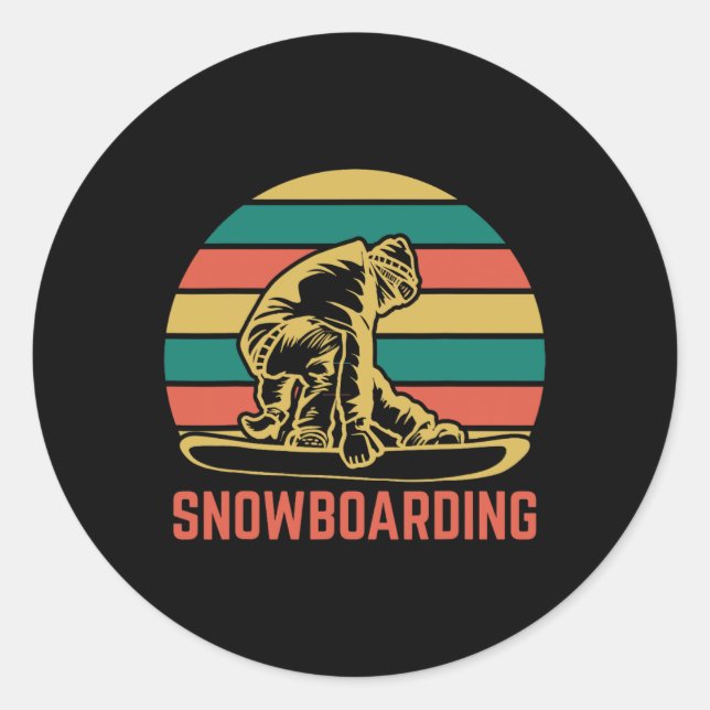 Sticker Rond Snowboard (Devant)