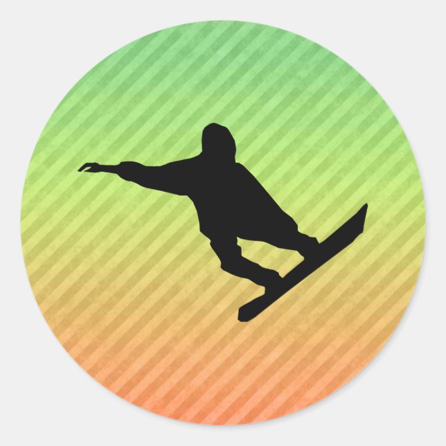 Sticker Rond Snowboard (Devant)