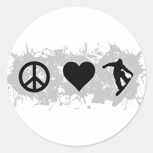 Sticker Rond Snowboard 3 (Devant)