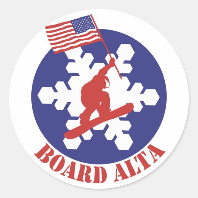 Sticker Rond Snowboard Alta (Devant)
