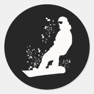 Sticker Rond Snowboard coloré Snowboard Snowboard 11