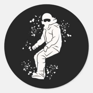 Sticker Rond Snowboard coloré Snowboard Snowboard 3