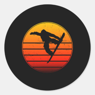 Sticker Rond Snowboard Femmes Snowboard Snowboard Hommes 1