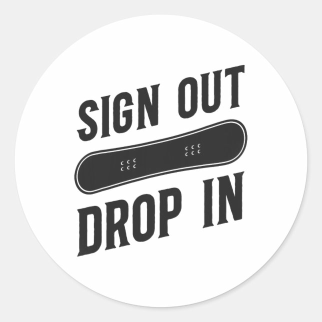Sticker Rond Snowboard Snowboard 16 (Devant)