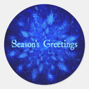 Sticker Rond Snowburst