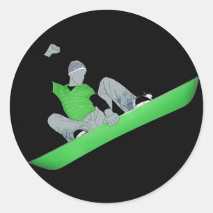 Sticker Rond snowcore.