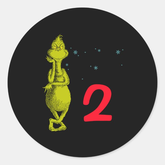 Sticker Rond Snowflake Birthday Baby  (Devant)