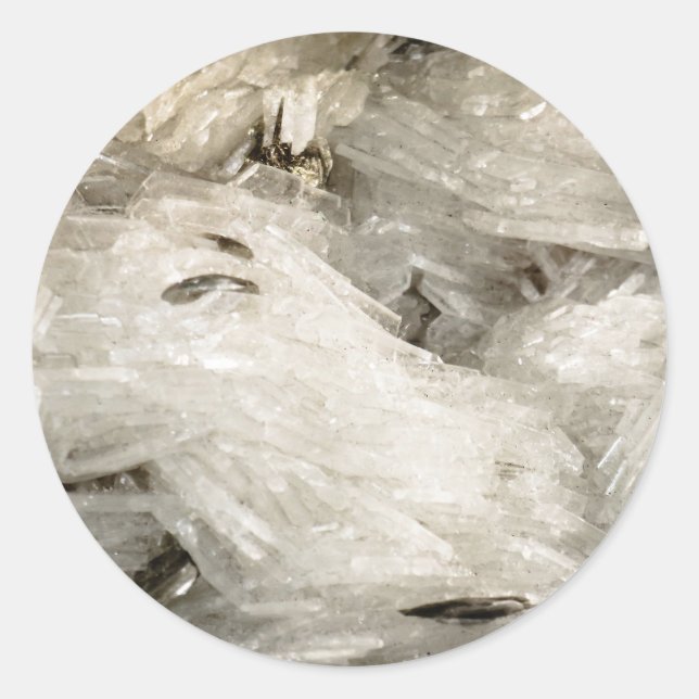 Sticker Rond Snowscape of Crystals (Devant)