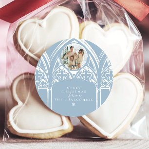 Sticker Rond Snowy Gothique Hiver Fairytale Noël