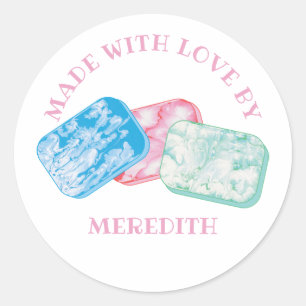 Sticker Rond Soap Making Soap Fabricants Custom Bars of Soap Ét