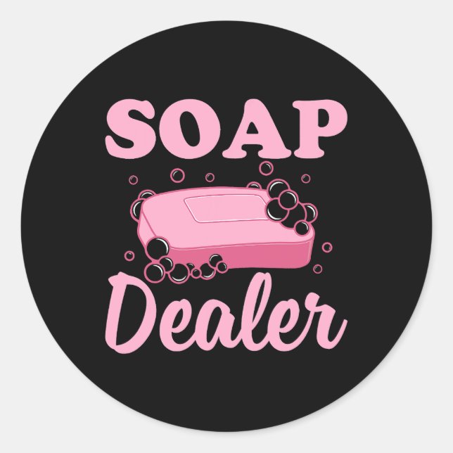 Sticker Rond Soap Soap Retailler Cosmetic Soaps (Devant)
