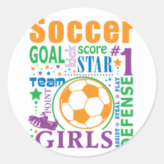 Sticker Rond Soccer Bourne